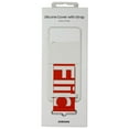 thumbnail image 4 of SAMSUNG Silicone Cover with Strap for Samsung Galaxy Z Flip4 - White / Orange, 4 of 4
