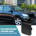thumbnail image 2 of Unique Bargains Unpainted Front Right Bumper Tow Hook Cover for Toyota Rav4 2009-2012 No.53285-42928 Black, 2 of 6