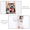 thumbnail image 2 of Geometric Cube Stylish Chiffon Beach Dresses and Skirts for Women - for a Day at the Beach, 2 of 6