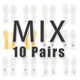 thumbnail image 3 of 10 pares de guantes de limpieza de PVC, impermeables, resistentes al desgaste, antideslizantes, material de látex, para tareas domésticas, lavado de ropa, platos, cocina, 3 of 5