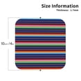 thumbnail image 3 of Lsque Mexican Blanket stripes Pattern 4" Drink Coasters Set of 6, Leather Absorbent Coasters, Table Coaster Set Decorative Coffee Cup Coasters Housewarming Gift,Square, 3 of 7