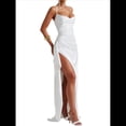 thumbnail image 2 of Vestido de Dama de con Tirantes Finos y Satén con Volantes para Mujer L, 2 of 8