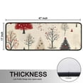 thumbnail image 5 of Kitchen Rugs Sets Of 2,Beige Christmas Tree Pattern Anti Fatigue Kitchen Mat Rugs Non Slip Washable,Decorative Kitchen Floor Mats for Kitchen,Sink,Laundry,17"x47"+17"x47", 5 of 5