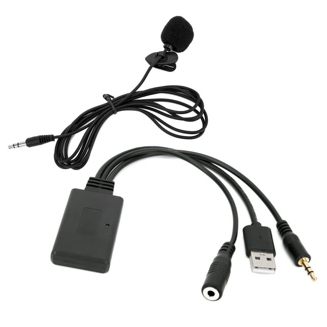 Cables para reproductor de audio, adaptador de micrófono, divisor de audio auxiliar para micrófono, accesorios de audio para automóvil de primera línea