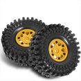 thumbnail image 2 of 4 Piezas Cubo de Rueda de Plástico Neumáticos de Goma para de 1,9 Pulgadas Neumáticos de Rueda para Coche Trepador de Control Remoto 1:10 Axial SCX10 TRX4,, 2 of 5