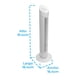thumbnail image 5 of Ventilador Torre Iusa 36' 3 Vel blanco, 5 of 7