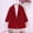 Winter coats-Red, variant on Winter Coat Winter Clothes Winter Woolen Long-sleeved Hoodless Lapel Coat for Small and Medium-sized Girls Pink 2