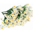 thumbnail image 2 of Artificial Daisies Flowers Outdoor UV Resistant 4 Bundles Fake Greenery Faux Plants Shrubs Bushes for Indoor Outside Decor(White), 2 of 7