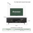 thumbnail image 5 of POVISON-70.87"Mid-Century Modern Tambour Door TV Stand,5 Cabinets,Black TV Console,Ash Rolling Door Media Console with legs, 5 of 8