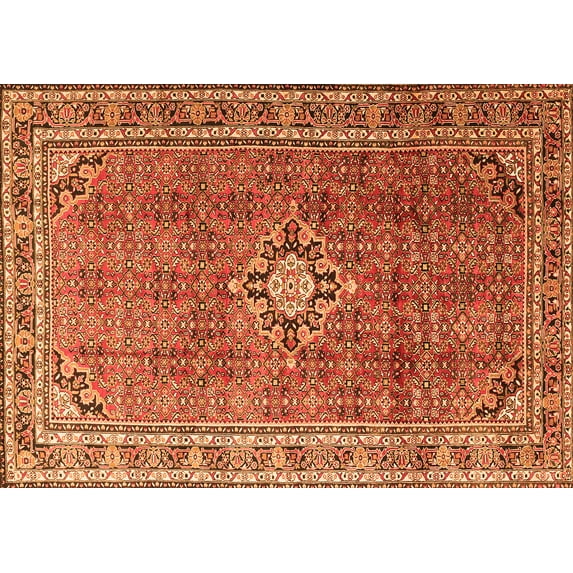 Ahgly Company Indoor Rectangle Persian Orange Traditional Area Rugs, 2' x 4'