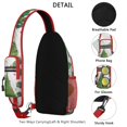 thumbnail image 3 of Sling Backpack,White Christmas Watercolor Tree Pattern Crossbody Bag with Water Bottle Holder,Waterproof Sling Bag for Men/Women with Chest Phone Holder for Hiking,Travel, 3 of 6