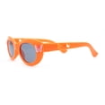 thumbnail image 3 of Girls Child Size Butterfly Deco Oval Mod Cat Eye Plastic Sunglasses Orange - Black, 3 of 4