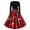 #25，Red, variant on AOOCHASLIY Summer Clothes Womens Dresses Women Dress Long Sleeve Christmas Printed Furry V-Neck Draw Back Swing Dress for Home Casual Work Play
