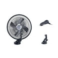 thumbnail image 2 of PPgejGEK 6-Inch Car Mounted Fan 12V Adjustable Two-Speed Settings Oscillating Function Strong Wind Cooling for Vehicle Interior with Suction Cup Clip Mount Portable Design Stainless Steel Plastic, 2 of 9