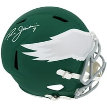 Ron Jaworski Signed Philadelphia Eagles Throwback Riddell Full Size Speed Replica Helmet