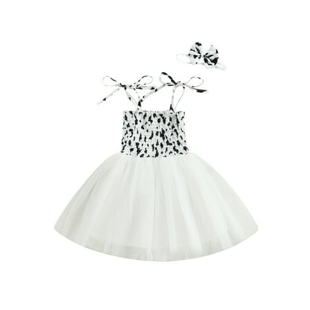 

Toddler Baby Girls Tutu Dress Infant Ribbed Sleeveless Tulle Sundress Soft Fluffy Party Princess Dresses