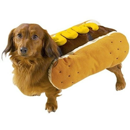 HOT DOG COSTUMES for DOGS Mustard and/or Ketchup Available in Three Sizes ! (Mustard,Large)