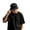 Black, variant on Unisex Adjustable Hop Baseball Cap With Flat Brim For Everyday Streetwear Style No Waster Cap
