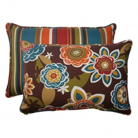 Pillow Perfect 499918 Annie/Westport Coussin Rectangulaire Réversible Surdimensionné (Ensemble de 2)