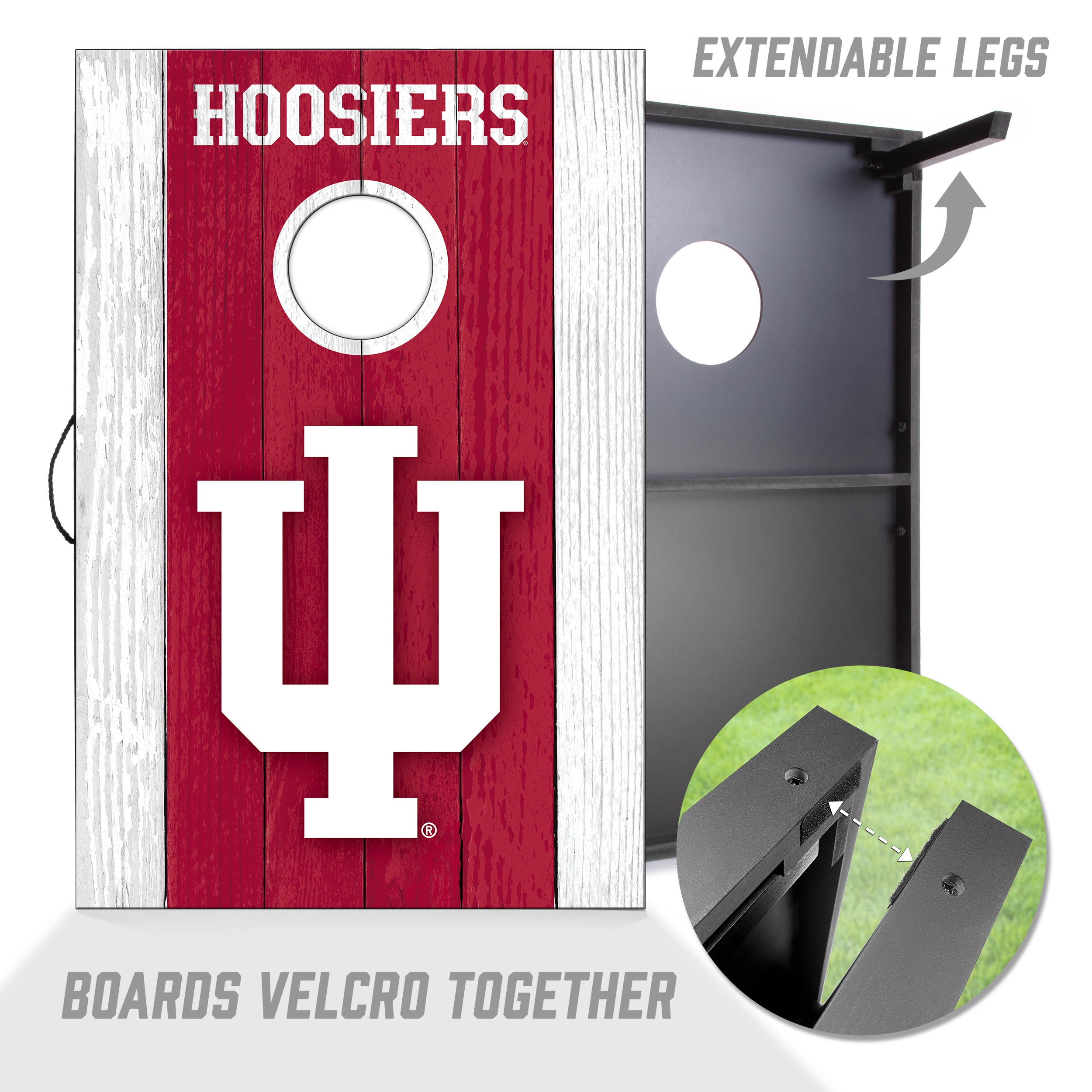 YouTheFan NCAA Indiana Hoosiers 2' x 3' MDF Cornhole Game