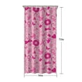 thumbnail image 5 of Pink Breast Cancer Shower Curtain 36"x72" ,Bathroom Decorative Shower Curtains Set with 12 Hooks,Modern Waterproof Washable Shower Curtain, 5 of 6