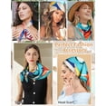 thumbnail image 4 of AWAYTR 4 PCS 27.5 Inches Satin Head Scarf Silk Scarf for Women Lightweight Hair Bandanas Head Scarves Neck Scarf Hair Wrap, 4 of 8