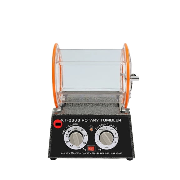 Electric Jewelry Polisher, Rotary Tumbler Polishing Machine W/Timer, 5-Speed Adjustable, Polishing Beads ,Easy to Use