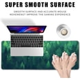 thumbnail image 2 of Forest Gaming Green Large Gaming Mouse Pad Keyboard Desk Pad Extended Mouse Pad Gaming Office Decor, Pc Laptop Mouse Pads Large (31.5x11.8 in) with Stitched Eges Non-Slip Base Mousepad XL, 2 of 6