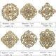 thumbnail image 4 of Broches de aleación exquisitos con pedrería, juego dorado de 24 piezas para ramos y vestidos de novia, 4 of 8