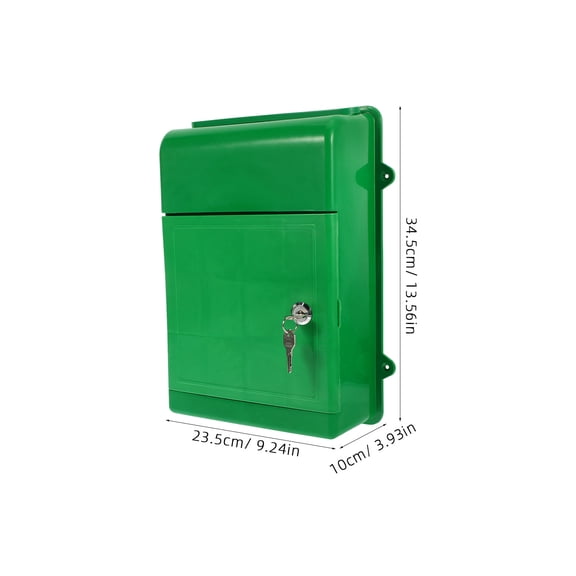 Hemobllo Outdoor Key Drop Box with Lock Wall Mount Mailbox for Secure Document Storage