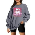 thumbnail image 3 of Womens Christmas Sweatshirt Funny Cute Xmas Holiday Crewneck Sweatshirts Winter Long Sleeve Pullover Tops, 3 of 4