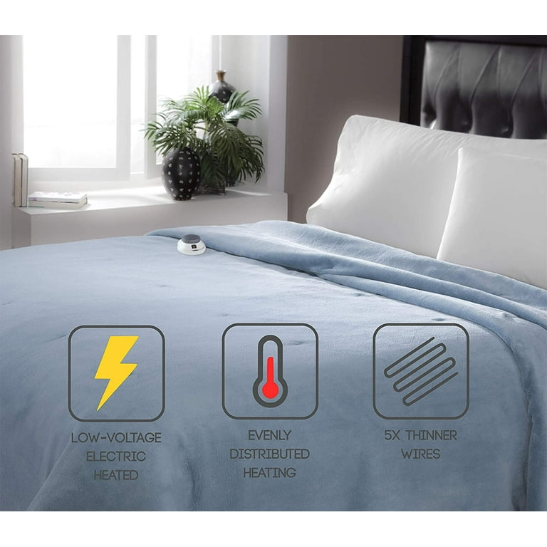 Serta luxe plush electric blanket hotsell