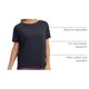 thumbnail image 4 of Remera CRZ YOGA para Mujer de Algodón Pima Azul Marino XX-Small, 4 of 6