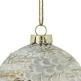 thumbnail image 3 of Northlight 4" Birch Wood and Glitter Pine Cones Glass Ball Christmas Ornament, 3 of 5