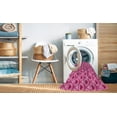 thumbnail image 2 of Ahgly Company Machine Washable Indoor Rectangle Transitional Raspberry Red Area Rugs, 8' x 10', 2 of 7