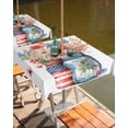 thumbnail image 2 of Hokiten Outdoor Tablecloths with Umbrella Hole & Zipper, 4th of July 60x60 Inch Square Tablecloths, Independence Day Spring Floral Butterfly Waterproof Table Cloth, Patio/Pool/Picnic Table Covers, 2 of 7