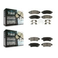 thumbnail image 1 of TEC Front Rear Ceramic Brake Pads Kit for Car Nissan Pathfinder Xterra KTC-100063, 1 of 10
