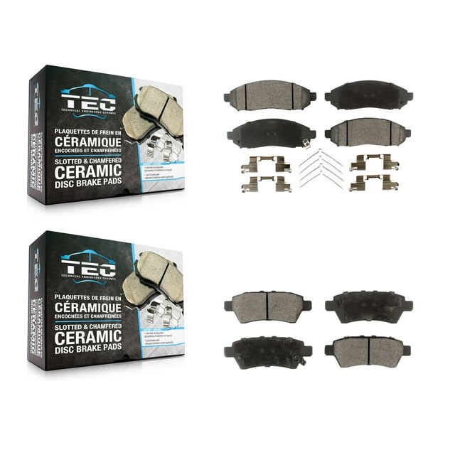 TEC Front Rear Ceramic Brake Pads Kit for Car Nissan Pathfinder Xterra KTC-100063