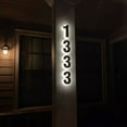 thumbnail image 5 of Backlit LED House Number, Waterproof Stainless Steel, High Transparency Acrylic, LED Illuminated Home Address Number, Luminous House Number, Modern Address Number, 5 of 10