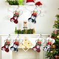 thumbnail image 4 of Dalrosia 2PCS Christmas Stockings 15 Inch Buffalo Plaid Stocking Fireplace Bone Hanging Stockings Fabric Xmas Stocking Pet Stocking Christmas Ornament for Family Christmas Holiday Party, 4 of 4