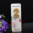 thumbnail image 2 of Thanksgiving Decor Glitter Number Candles Gold Number 0-9 Birthday Party Candle Cake, 2 of 2
