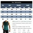 thumbnail image 3 of Domuza Mens Sleeveless Tee Shirts Workout Bodybuilding Moisture Wicking Tank Tops Summer Lightweight Casual Crew Neck Solid Running Beach Tee Light Blue L, 3 of 4