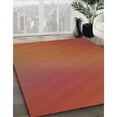 thumbnail image 3 of Ahgly Company Machine Washable Indoor Rectangle Transitional Bright Orange Area Rugs, 7' x 9', 3 of 7