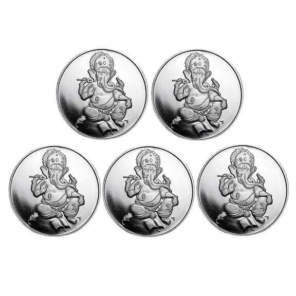 1 oz Silver Ganesha Round - Lot of 5