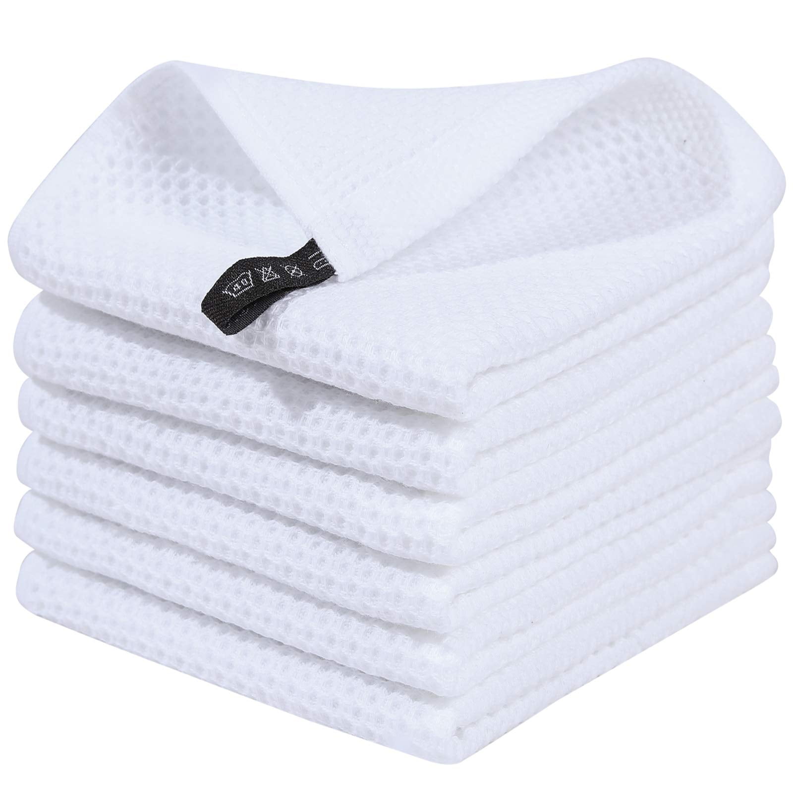 LANE LINEN 100% Cotton Kitchen Dish Cloths, Ultra Soft Absorbent Quick...