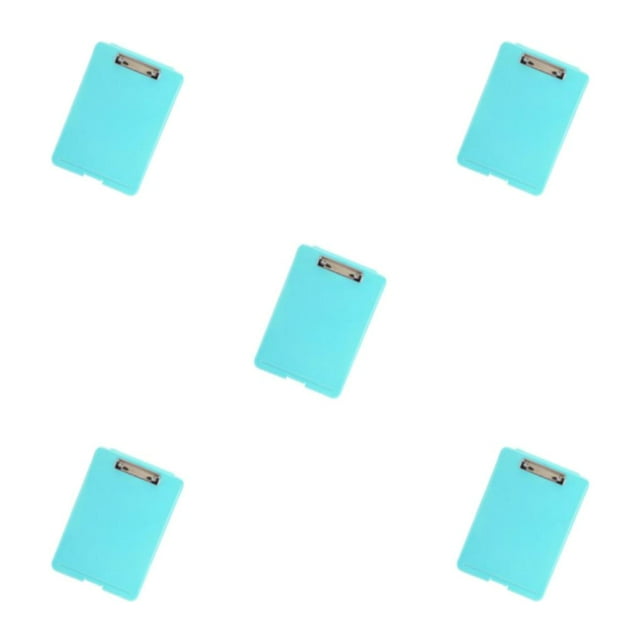 stanreset 1/2/3/5 Plastic A4 File Box Document Folder Box Writing Organizer Supply Pad Blue A 5PCS