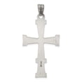 thumbnail image 4 of Sterling Silver Antiqued, Polished and Brushed Latin Cross Pendant Charm, 4 of 4