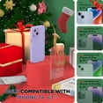 thumbnail image 2 of Compatible with iPhone 14 Case with Screen Protector (Camera Protection + Soft Microfiber Lining) Liquid Silicone Phone Case 6.1 inch 2022, Light Purple, 2 of 14