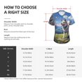 thumbnail image 4 of Vsdgher Blue Sky Dog Women Shirts V Neck Short Sleeve Tops T-Shirt Basic Tees, S to 3XL3X-Large, 4 of 5