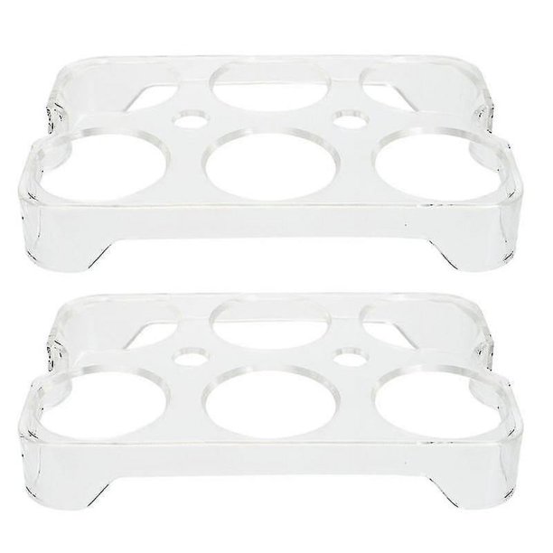Bandeja de huevos para refrigerador, práctica caja de almacenamiento de huevos, contenedor de almacenamiento de huevos, 2 uds.